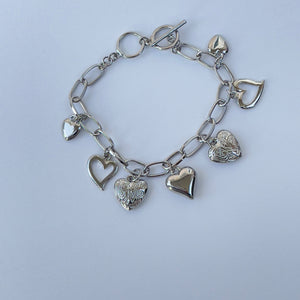 Silver Loving Pendant Bracelet