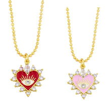Load image into Gallery viewer, Diamond Drop Oil Love Necklace
